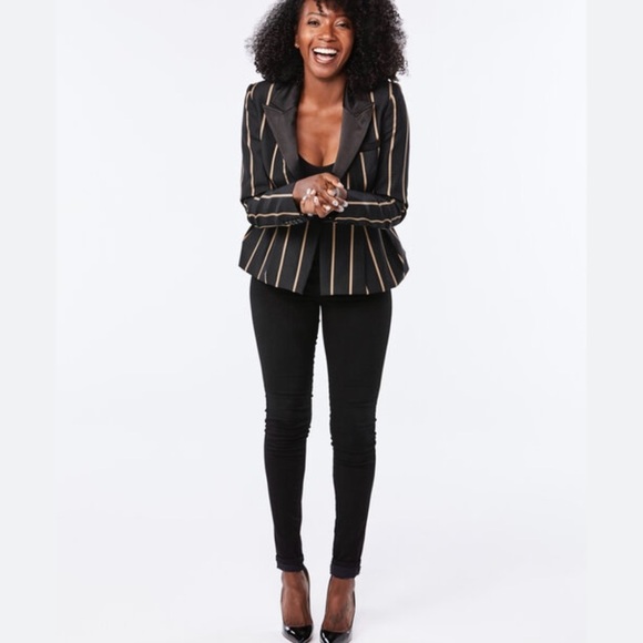 Self-portrait tailored stripe blazer WORN ON TV! highly sought after!!! - Picture 7 of 16